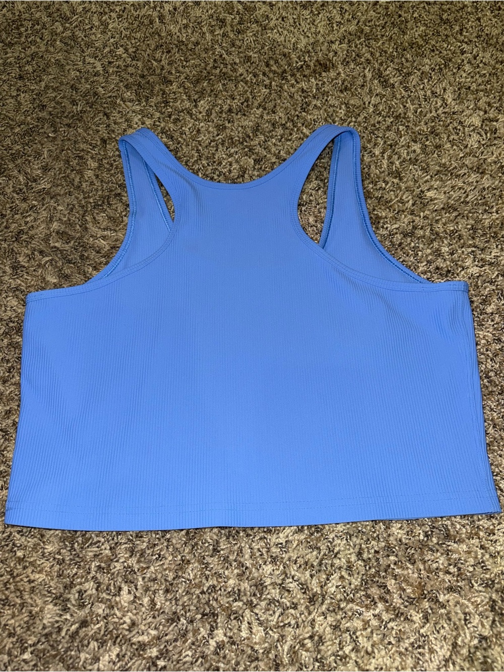 lululemon Blue Ribbed Racerback Tank Top - Picture 3 of 4